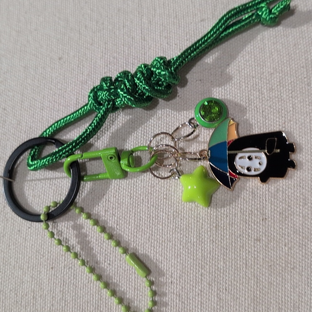 Spirited away no Face Character Keychain Bag Charm Handmade *Customizable